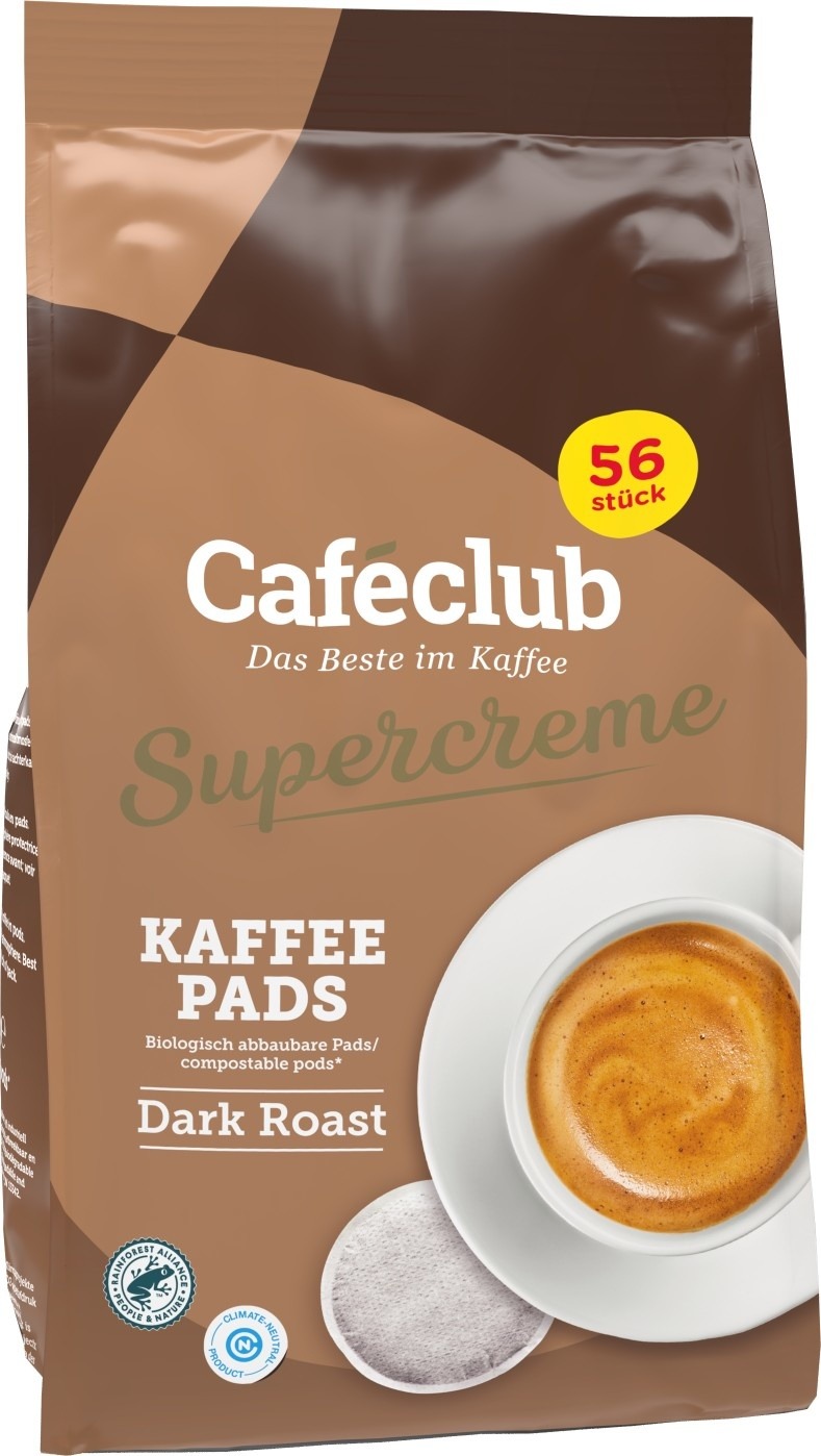 Caféclub voordeelzak Dark Roast 56 pads