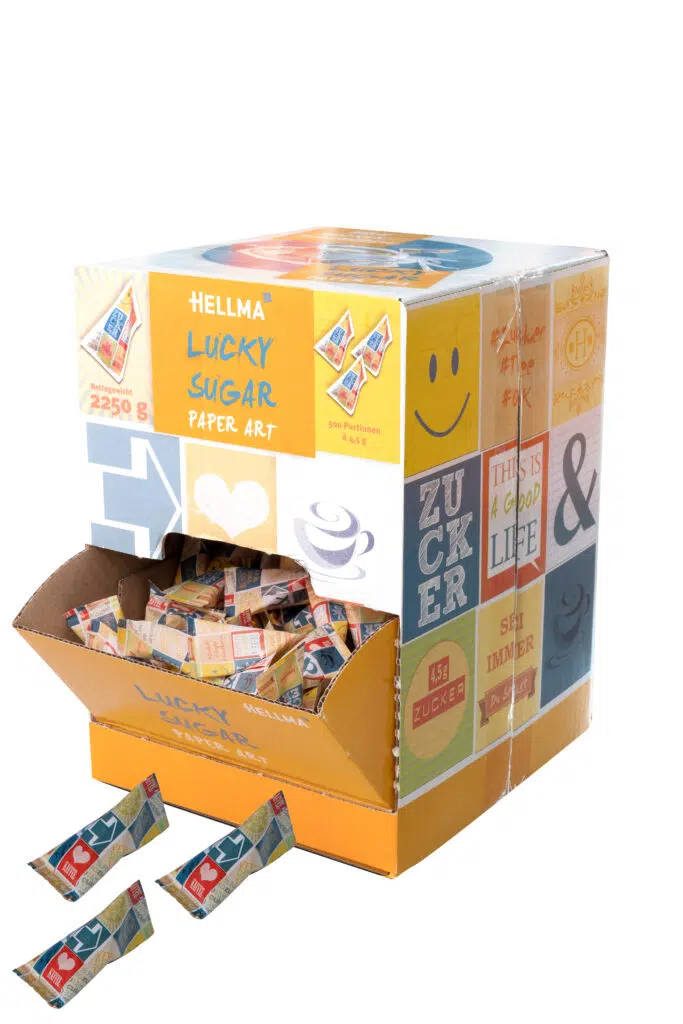 Hellma Lucky Sugar Paper Art Suikerpiramides 500 x 4,5g