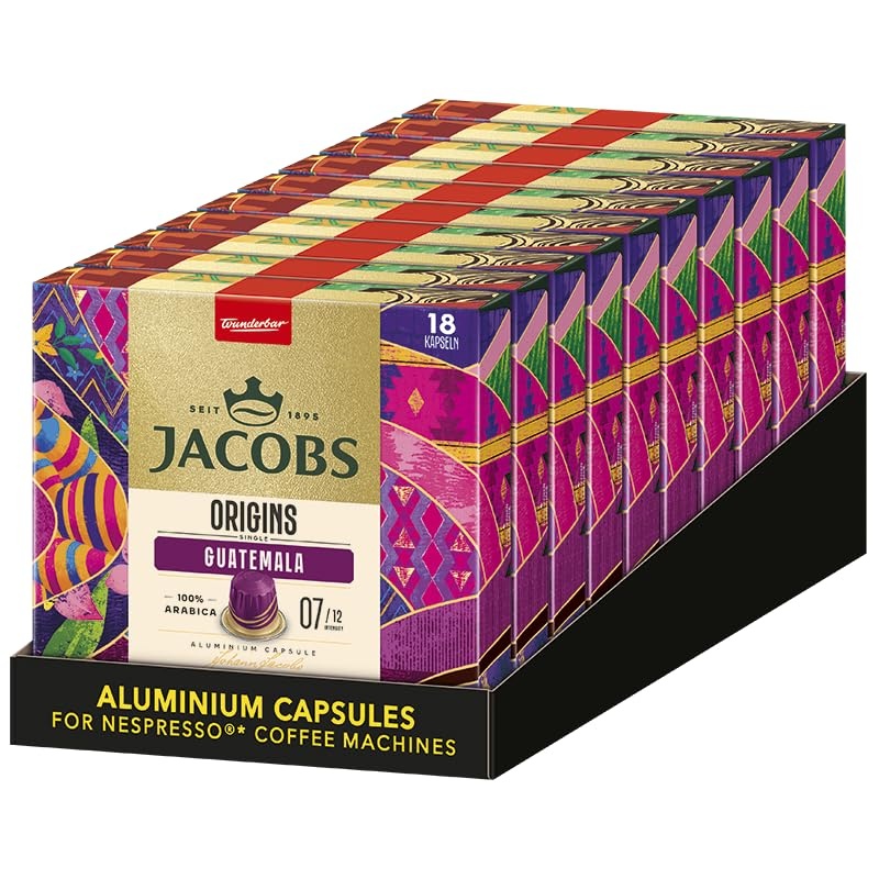 Jacobs Origin Guatemala Nespresso compatible capsules 180x